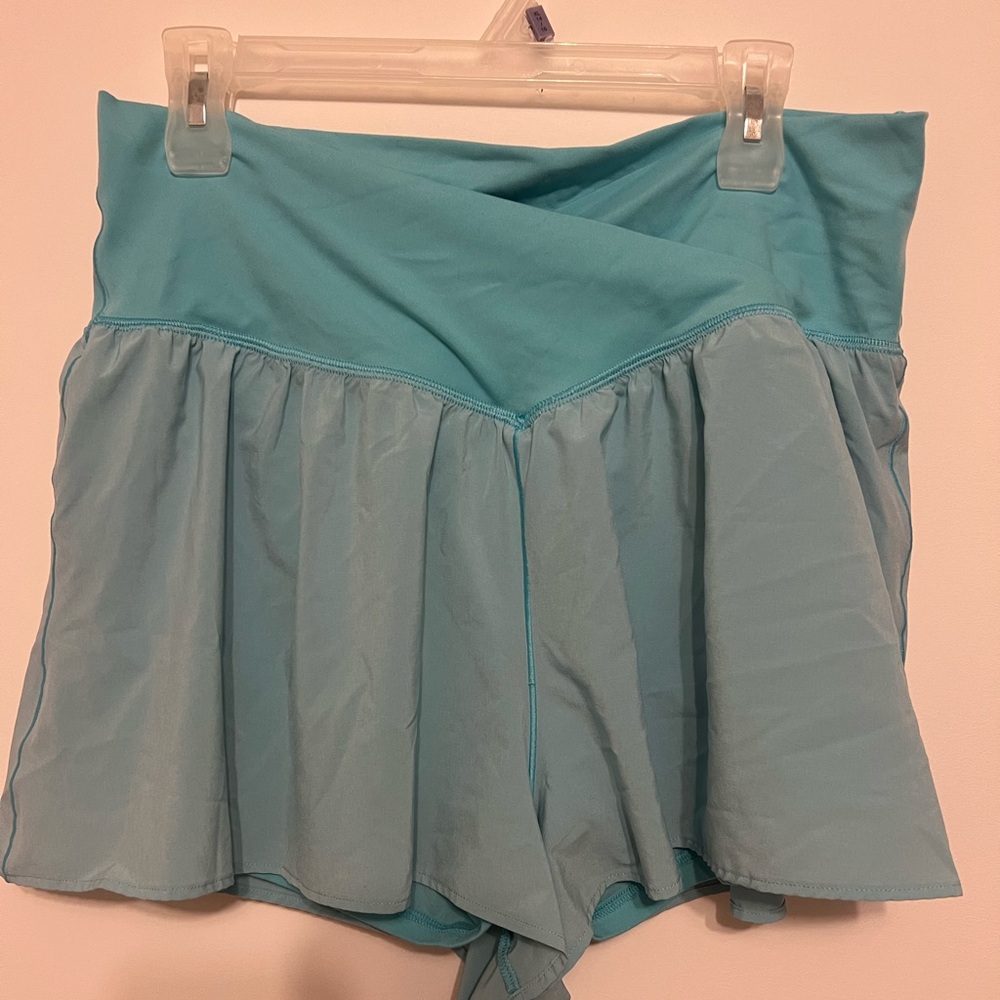 Aerie Crossover Shorts- Blue